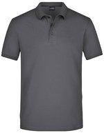 James&Nicholson Elastisches Piqué Herren Polo mit Knöpfen, Black S, JN710 – Grafite (Unito)