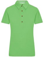 James&Nicholson Traditional Polo mit Trachtenknöpfen für Damen, Lime Green/Lime Green S, JN715 – Bild 2