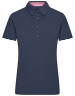 James&Nicholson Traditional Polo mit Trachtenknöpfen für Damen, Lime Green/Lime Green S, JN715 – Navy/Red/White