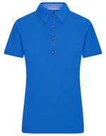 James&Nicholson Traditional Polo mit Trachtenknöpfen für Damen, Lime Green/Lime Green S, JN715 – Royal/Royal/White