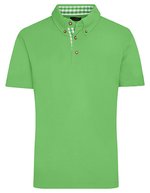 James&Nicholson Traditionelles Polo im Trachtenlook, Lime Green/Lime Green S, JN716 – Bild 2