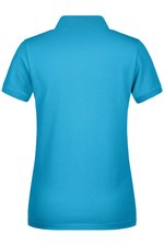 James&Nicholson Polo mit Kontraststreifen für Damen, Black/Red XS, JN725 – Bild 4