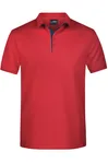 James&Nicholson Polo mit Kontraststreifen für Herren, Navy/Red 3XL, JN726 – Bild 3