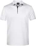 James&Nicholson Polo mit Kontraststreifen für Herren, White/Black S, JN726 – Bild 2