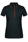 James&Nicholson Ladies´ Polo Stripe Black/Silver (Solid) M (JN727), JN727 – Bild 2
