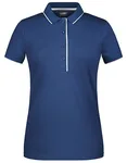 James&Nicholson Ladies´ Polo Stripe Black/Silver (Solid) M (JN727), JN727 – Navy/White