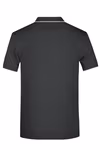 James&Nicholson Polo con Strisce a Contrasto da Uomo, Black/Orange S, JN728 – immagine 4