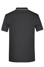 James&Nicholson Polo mit Kontraststreifen für Herren, Black/Orange S, JN728 – Bild 4