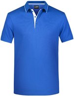 James&Nicholson Polo mit Kontraststreifen für Herren, Black/Orange S, JN728 – Reale/Bianco
