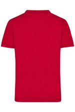James&Nicholson Slub T-Shirt mit V-Ausschnitt für Herren, Bright Blue S, JN750 – Bild 4