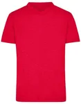 James&Nicholson Slub T-Shirt mit V-Ausschnitt für Herren, Red L, JN750 – Bild 2