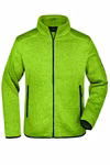 James&Nicholson Knit Fleece Jacket with Stand-Up Collar and Pockets, Dark Grey Melange/Silver (Solid) S, JN762 – image 2