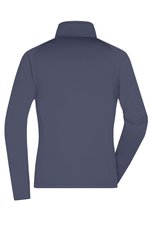 James&Nicholson Stretchfleece Jacke mit Reißverschluss für Damen, Black/Silver (Solid) S, JN763 – Bild 4
