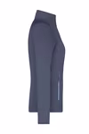 James&Nicholson Stretchfleece Jacke mit Reißverschluss für Damen, Black/Silver (Solid) S, JN763 – Bild 6