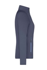 James&Nicholson Stretchfleece Jacke mit Reißverschluss für Damen, Black/Silver (Solid) S, JN763 – Bild 6