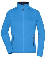 James&Nicholson Stretchfleece Jacke mit Reißverschluss für Damen, Black/Silver (Solid) S, JN763 – Cobalt/Navy