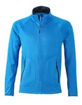 James&Nicholson Stretchfleece Jacke mit Daumenschlaufen für Herren, Cobalt/Navy XL, JN764 – Bild 2