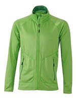 James&Nicholson Stretchfleece Jacke mit Daumenschlaufen für Herren, Black/Silver (Solid) S, JN764 – Spring Green/Green