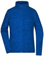 James&Nicholson Fleecejacke mit Stehkragen für Damen, Berry Melange/Silver (Solid) S, JN769 – Royal Melange/Blue