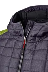 James&Nicholson Hybridjacke mit Karo-Look für Damen, Royal Melange/Anthracite Melange XL, JN771 – Bild 8