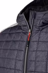 James&Nicholson Hybrid Jacket with Melange Look for Men, Grey Melange/Anthracite Melange S, JN772 – image 7