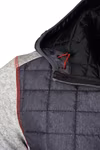 James&Nicholson Hybrid Jacket with Melange Look for Men, Grey Melange/Anthracite Melange S, JN772 – image 8
