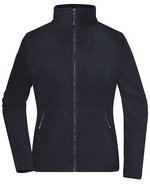 James&Nicholson Fleecejacke mit Stehkragen für Damen, Black XS, JN781 – Navy