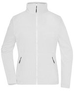 James&Nicholson Fleecejacke mit Stehkragen für Damen, Black XS, JN781 – White