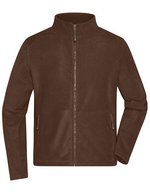 James&Nicholson Fleecejacke mit Stehkragen für Herren, Black S, JN782 – Marrone