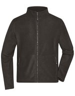 James&Nicholson Fleecejacke mit Stehkragen für Herren, Black S, JN782 – Grigio scuro (Unito)