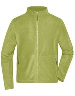 James&Nicholson Fleecejacke mit Stehkragen für Herren, Black S, JN782 – Verde lime