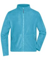 James&Nicholson Fleecejacke mit Stehkragen für Herren, Black S, JN782 – Turchese
