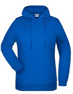 James&Nicholson Doppellagiger Kapuzen-Hoodie mit Kängurutasche, Black XS, JN795 – Royal