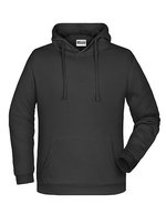 James&Nicholson Promo Hoodie mit Kängurutasche und Kapuze, Black S, JN796 – Bild 2