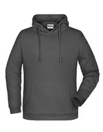 James&Nicholson Promo Hoodie mit Kängurutasche und Kapuze, Black S, JN796 – Grafite