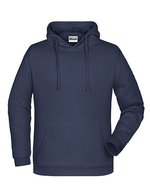 James&Nicholson Promo Hoodie mit Kängurutasche und Kapuze, Black S, JN796 – Blu navy