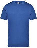 James&Nicholson Strapazierfähiges Herren T-Shirt 100% Baumwolle, Black S, JN800 – Royal