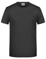 James&Nicholson T-Shirt aus Bio-Baumwolle für Herren, Black S, JN8002 – Bild 2