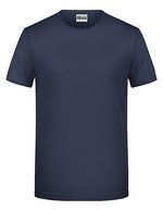 James&Nicholson T-Shirt aus Bio-Baumwolle für Herren, Black S, JN8002 – Navy