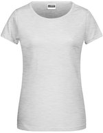 James&Nicholson Basic-T-Shirt aus Bio-Baumwolle für Damen, Acid Yellow XS, JN8007 – Cenere (Melange)