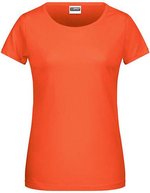 James&Nicholson Basic-T-Shirt aus Bio-Baumwolle für Damen, Acid Yellow XS, JN8007 – Corallo