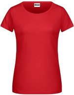 James&Nicholson Basic-T-Shirt aus Bio-Baumwolle für Damen, Acid Yellow XS, JN8007 – Rosso