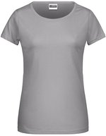James&Nicholson Basic-T-Shirt aus Bio-Baumwolle für Damen, Acid Yellow XS, JN8007 – Acciaio Grigio