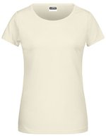 James&Nicholson Basic-T-Shirt aus Bio-Baumwolle für Damen, Acid Yellow XS, JN8007 – Vanilla