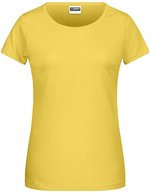 James&Nicholson Basic-T-Shirt aus Bio-Baumwolle für Damen, Acid Yellow XS, JN8007 – Giallo