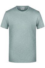 James&Nicholson Basic-T-Shirt aus Bio-Baumwolle für Herren, Natural L, JN8008 – Bild 1