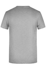 James&Nicholson Basic-T-Shirt aus Bio-Baumwolle für Herren, Natural L, JN8008 – Bild 4