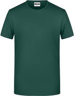 James&Nicholson Basic-T-Shirt aus Bio-Baumwolle für Herren, Natural L, JN8008 – Dark Green