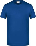 James&Nicholson Basic-T-Shirt aus Bio-Baumwolle für Herren, Natural L, JN8008 – Dark Royal