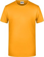 James&Nicholson Basic-T-Shirt aus Bio-Baumwolle für Herren, Natural L, JN8008 – Gold Yellow